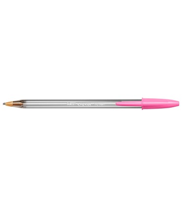 Boligrafo bic cristal fun rosa punta 16 mm