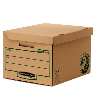 Cajon fellowes carton reciclado para almacenamiento de archivadores capacidad 6 cajas de archivo 80 mm