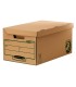 Cajon fellowes carton reciclado para almacenamiento de archivadores capacidad 4 cajas de archivo 80 mm