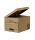 Cajon fellowes carton reciclado para almacenamiento de archivadores capacidad 4 cajas de archivo 80 mm