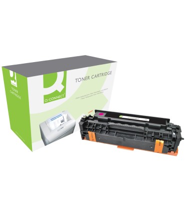 Toner q connect compatible hp ce413a color laserjet m351a 451dn 451nw 375nw 475dn magenta 2600 pag