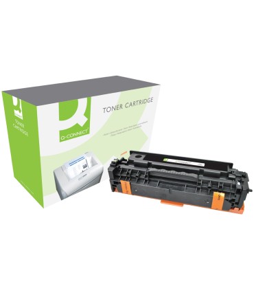 Toner q connect compatible hp ce411a color laserjet m351a 451dn 451dw 451nw 375nw 475dn 475dw cian 2600 pag