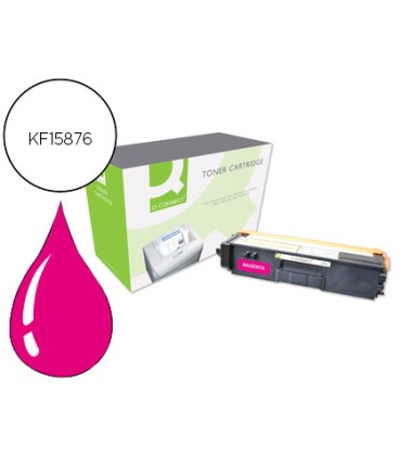 Toner q connect compatible brother tn325m hl 4140cn 4150cdn 4570cdw 4570cdwt dcp 9055cd magenta 3500 pag