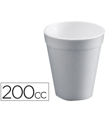 Vaso termico de poliexpan 200cc paquete de 50 unidades