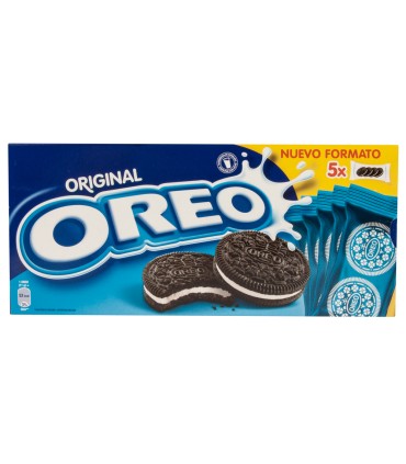 Galleta oreo original caja de 5 paquetes de 4 unidades 220 gr