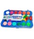 Acuarela giotto 24 colores con pincel estuche de plastico