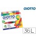 Rotulador giotto turbo color caja de 36 colores