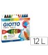 Lapices cera giotto maxi caja de 12 colores surtidos