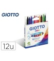 Lapices cera giotto caja de 12 colores surtidos