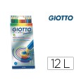 Lapices de colores giotto stilnovo acuarelables caja de 12 colores surtidos