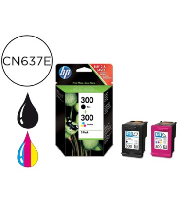 Ink jet hp n300 negro tricolor deskjet photosmart envy pack 2