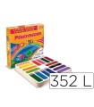 Lapices cera plastidecor school pack de 352 unidades colores surtidos 16 x color