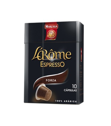 Cafe marcilla l arome espresso forza fuerza 9 caja de 10 unidades compatible con nespresso