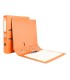 Archivador de palanca liderpapel folio documenta forrado pvc con rado lomo 75mm naranja con compresor