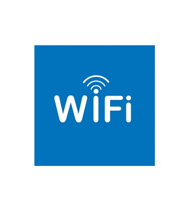 Etiqueta adhesiva apli de senalizacion simbolo wifi 114x114 mm