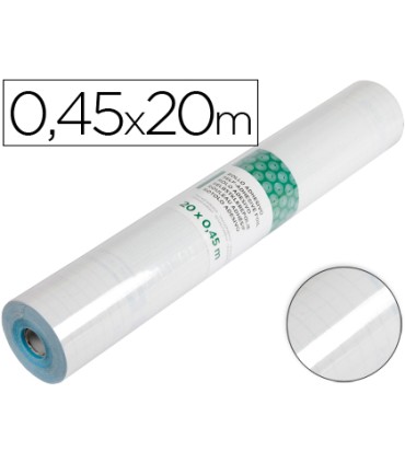 Rollo adhesivo liderpapel transparente rollo de 045 x 20 mt 100 mc