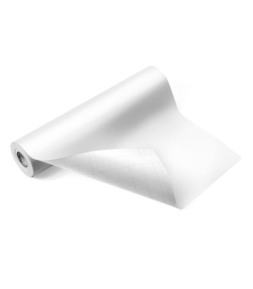 Rollo adhesivo liderpapel unicolor blanco brillo rollo de 045 x 20 mt