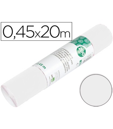 Rollo adhesivo liderpapel unicolor blanco brillo rollo de 045 x 20 mt