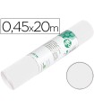 Rollo adhesivo liderpapel unicolor blanco brillo rollo de 0,45 x 20 mt