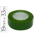 Cinta adhesiva apli 33 mt x 19 mm color verde