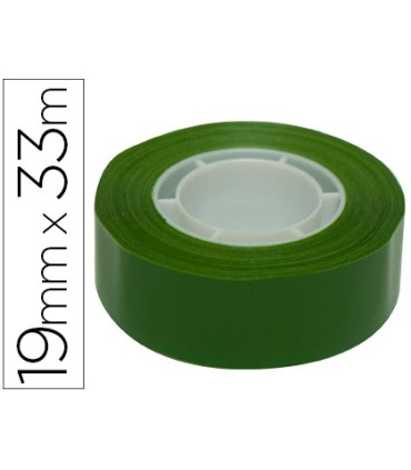 Cinta adhesiva apli 33 mt x 19 mm color verde