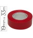 Cinta adhesiva apli 33 mt x 19 mm color rojo