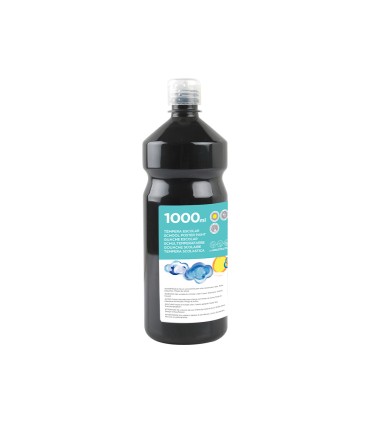 Tempera liquida liderpapel escolar 1000 ml negro