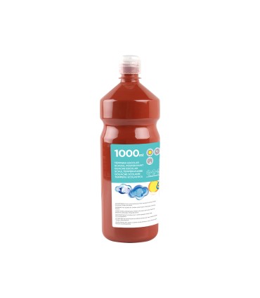 Tempera liquida liderpapel escolar 1000 ml marron