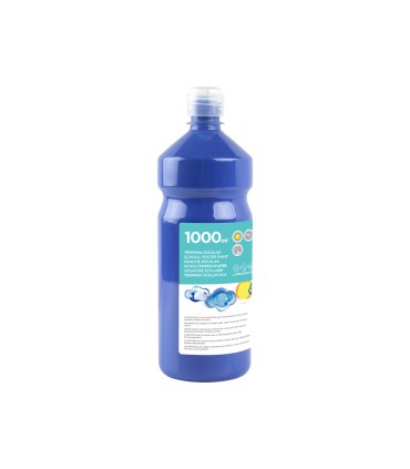 Tempera liquida liderpapel escolar 1000 ml azul marino