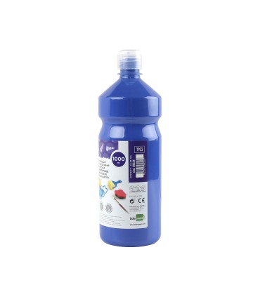 Tempera liquida liderpapel escolar 1000 ml azul marino