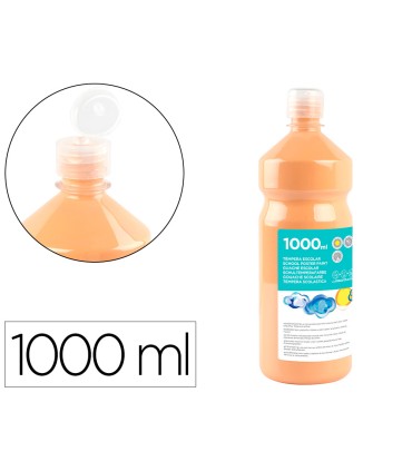 Tempera liquida liderpapel escolar 1000 ml carne