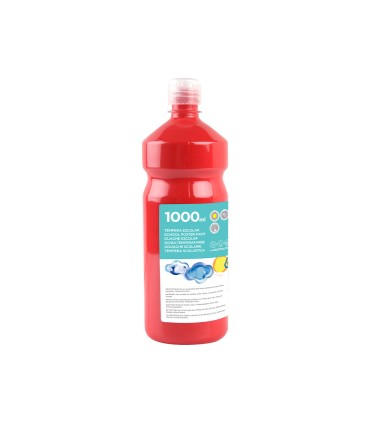 Tempera liquida liderpapel escolar 1000 ml rojo