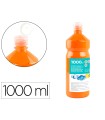 Tempera liquida liderpapel escolar 1000 ml naranja