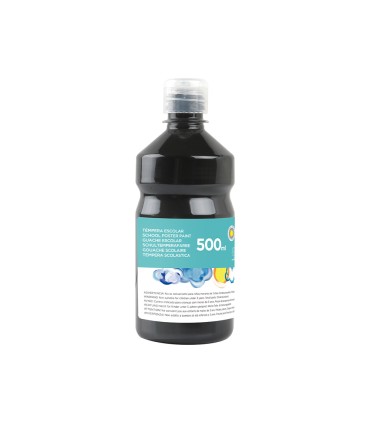 Tempera liquida liderpapel escolar 500 ml negro