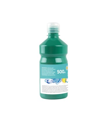 Tempera liquida liderpapel escolar 500 ml verde oscuro