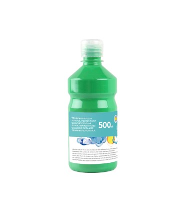 Tempera liquida liderpapel escolar 500 ml verde