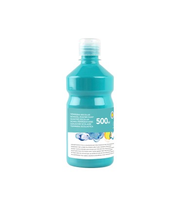 Tempera liquida liderpapel escolar 500 ml turquesa