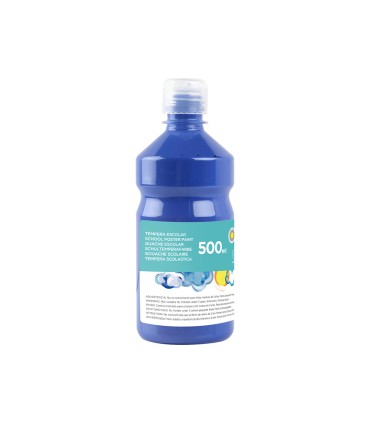 Tempera liquida liderpapel escolar 500 ml azul marino