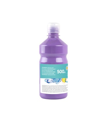 Tempera liquida liderpapel escolar 500 ml lila