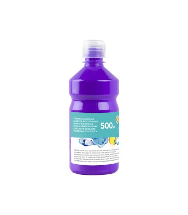 Tempera liquida liderpapel escolar 500 ml violeta