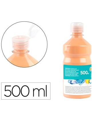 Tempera liquida liderpapel escolar 500 ml carne