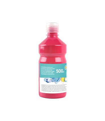 Tempera liquida liderpapel escolar 500 ml fucsia