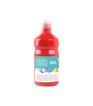 Tempera liquida liderpapel escolar 500 ml rojo