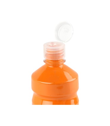 Tempera liquida liderpapel escolar 500 ml naranja