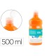 Tempera liquida liderpapel escolar 500 ml naranja