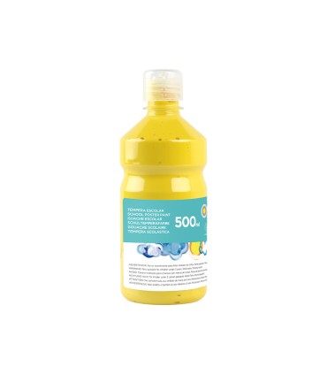 Tempera liquida liderpapel escolar 500 ml amarillo