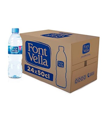 Agua mineral natural font vella sant hilari 500 ml