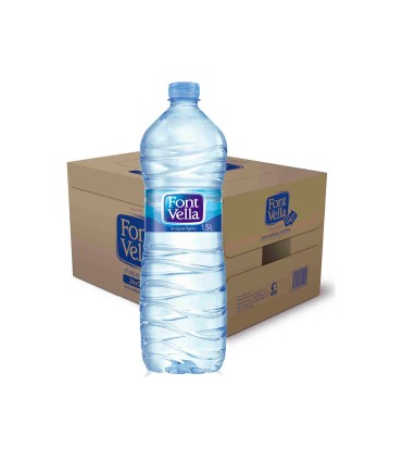 Agua mineral natural font vella botella sant hilari 15 l