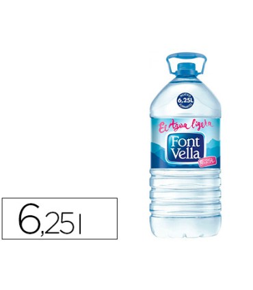 Agua mineral natural font vella sant hilari garrafa 625 l