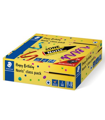 Lapices de grafito staedtler noris n2 hb class pack de 144 unidades